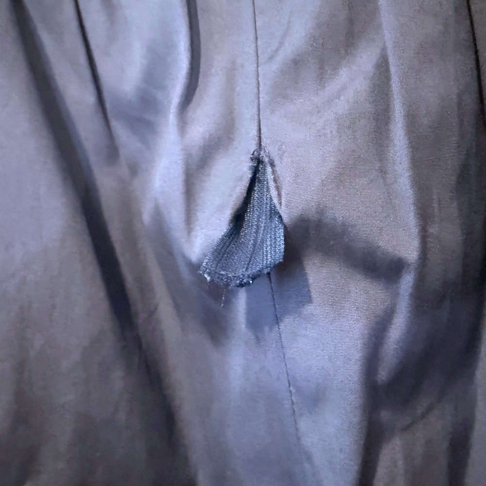 Barneys New York Blue Cotton Origami Pleated Skirt Size 8 Made in Italy Office - Picture 4 of 10